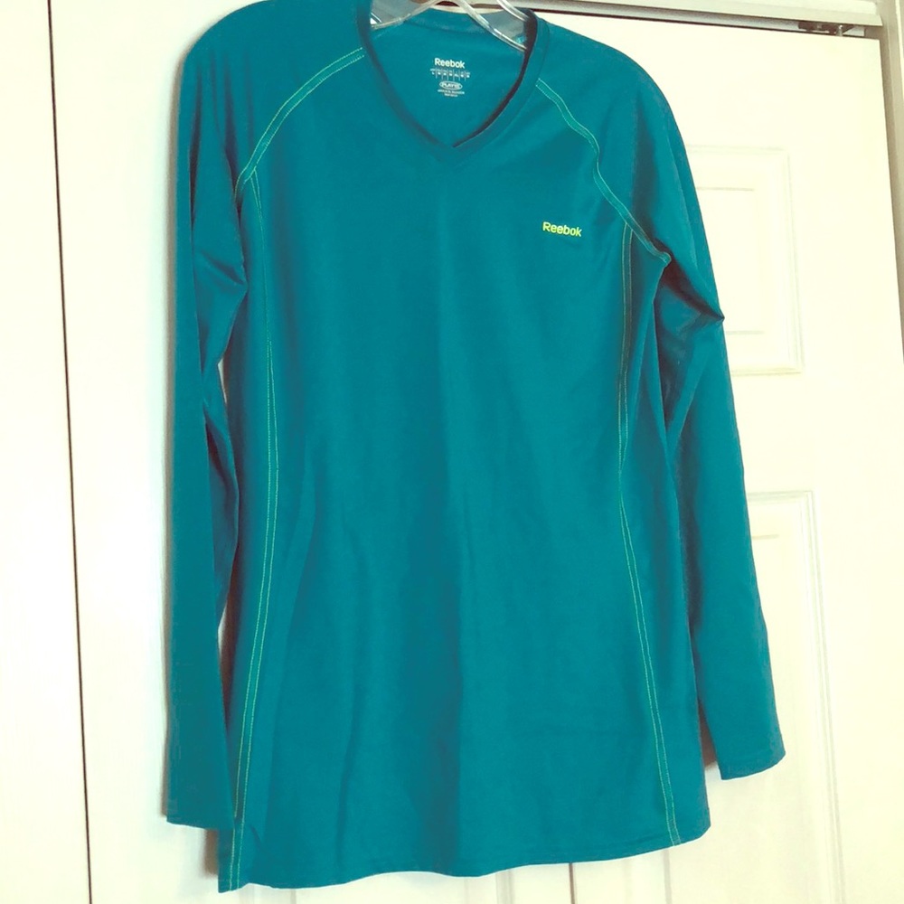 Reebok teal long sleeve shirt size Medium